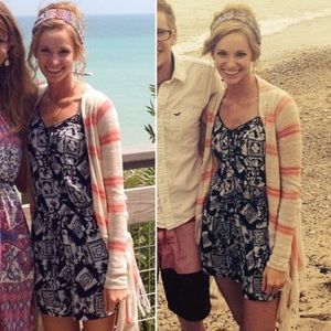 🚫SOLD🚫 Romper and cardigan outfit